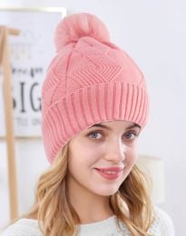 Плетена дамска шапка в розово - код WH4