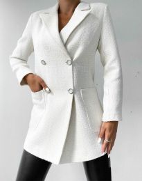 Дамско сако в бяло - код 60366
