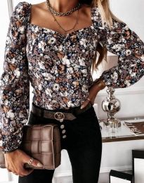 Стилна дамска блуза - код 44721 - 1