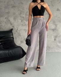 Атрактивен дамски панталон в сиво - 22182