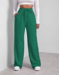 Атрактивен дамски панталон в зелено - код 32277