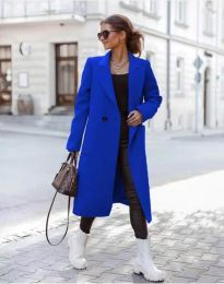 Дамско палто в синьо - код 7980