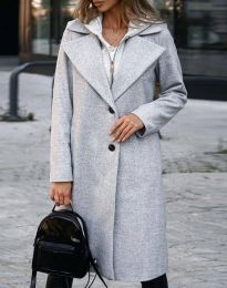 Дамско палто в сиво - код 5971