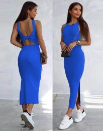 Дамска рокля в синьо - код 9484