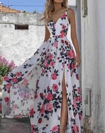 Дамска рокля с атрактивен десен - код 0725 - 3