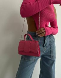 Атрактивна дамска чанта в цвят циклама - код 36001