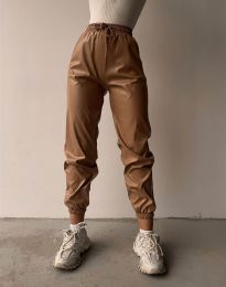 Атрактивен дамски панталон в цвят капучино - код 02300