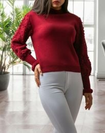 Дамски пуловер в червено - код 20500