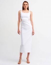 Дамска рокля в бяло - код 1272