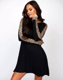 Атрактивна дамска рокля в черно - код 99572
