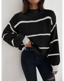 Ефектен дамски пуловер - код 5602 - 1