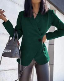 Елегантно дамско сако в тъмнозелено - код 3718
