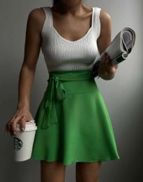 Кокетна дамска пола-панталон в зелено - код 200009