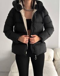 Атрактивно дамско яке в черно - код 24034