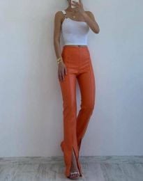 Елегантен дамски панталон в оранжево - код 9238