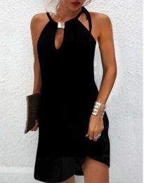 Атрактивна дамска рокля в черно - код 10214