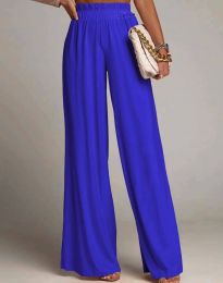 Елегантен дамски панталон в синьо - код 0745