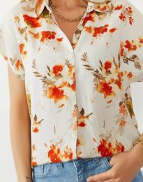 Дамска риза с флорални мотиви - код 43677 - 1