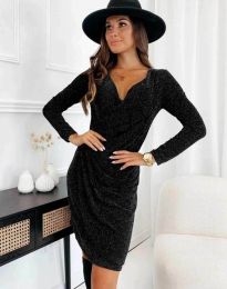 Елегантна дамска рокля в черно - код 88531