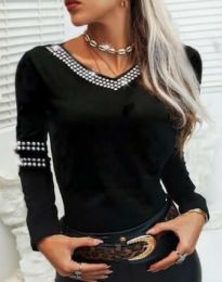 Елегантна дамска блуза в черно - код 74222