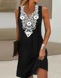 Атрактивна дамска рокля в черно - код 102400