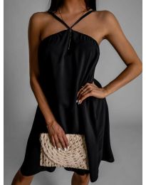 Атрактивна дамска рокля в черно - код 07414