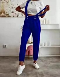 Ефектен дамски панталон в синьо - код 6975