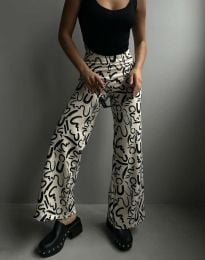 Дамски панталон с модерен дизайн - код 01012 - 1