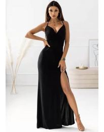 Елегантна дамска рокля в черно - код 5484
