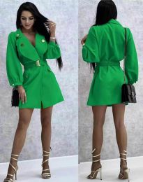 Атрактивна дамска рокля в зелено - код 6813
