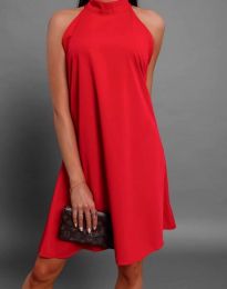 Атрактивна дамска рокля в червено - код 9124