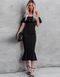 Елегантна дамска рокля в черно - код 9726