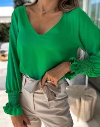 Атрактивна дамска блуза в зелено - код 9288