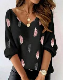 Дамска блуза с атрактивен принт - код 00126 - 2