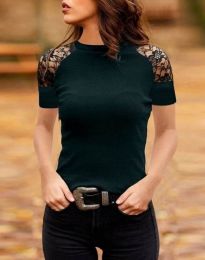 Атрактивна дамска блуза в черно - код 7287