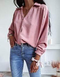 Стилна дамска риза в розово - код 95044