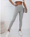 Атрактивен дамски панталон в сиво - код 00425