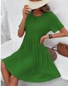 Атрактивна къса дамска рокля в зелено - код 30833