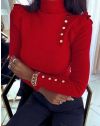 Атрактивна дамска блуза в червено - код 12489