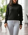 Дамски пуловер в черно - код 20500