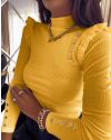 Дамска блуза в жълто - код 11483