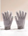 Дамски топли ръкавици в сиво - код GL3102