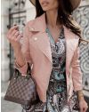 Елегантно дамско яке в розово - код 6354
