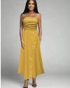 Дамска рокля в цвят горчица - код 9857