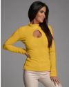 Атрактивна дамска блуза в жълто - код 12191