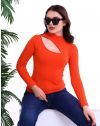 Дамска блуза в оранжево - код 9286