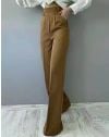 Елегантен дамски панталон в цвят капучино - код 8474