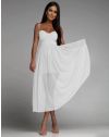 Дамска рокля в бяло - код 9372