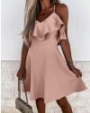 Атрактивна дамска рокля в розово - код 2739