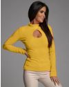 Атрактивна дамска блуза в жълто - код 12192